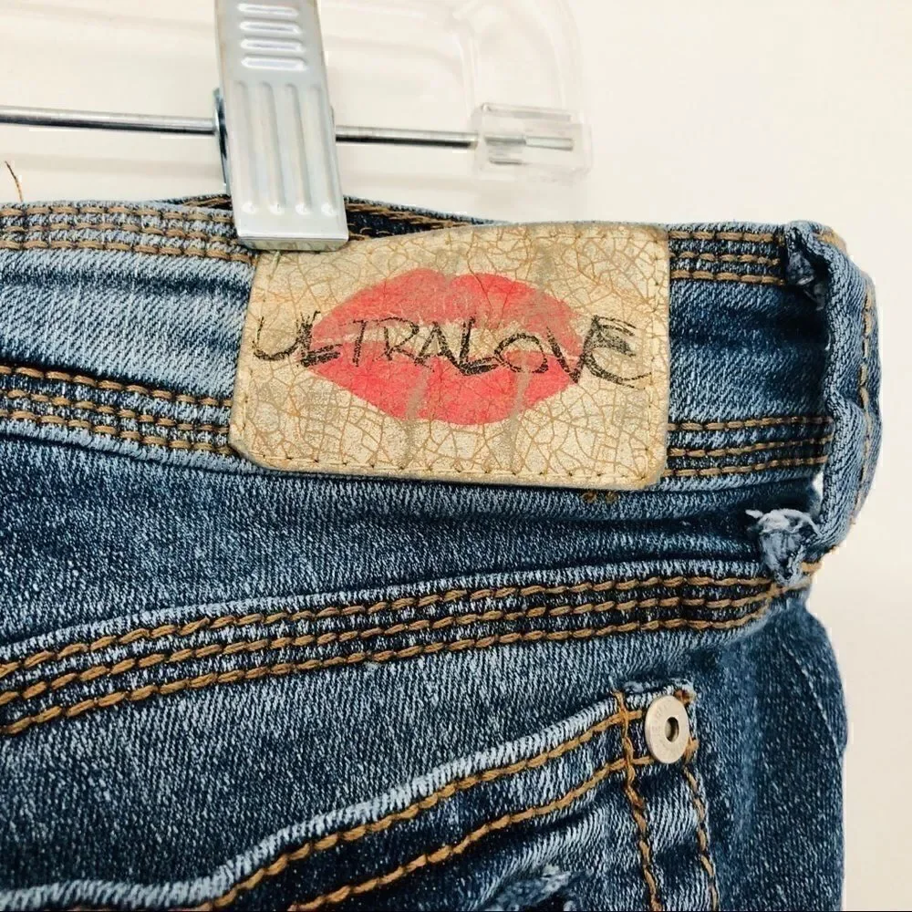 Set of TWO Size 7 Distressed Jean Shorts!!
